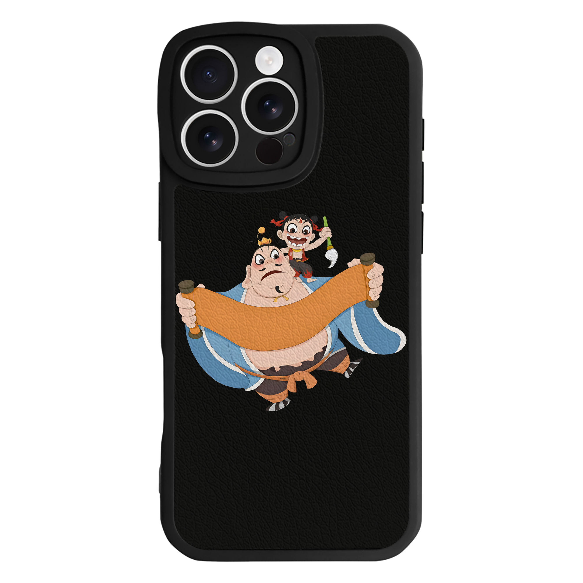 （画像用） Ne Zha 2 ナタ 魔童の大暴れ 【iPhone 16シリーズ対応】シリコンスマホケース（レザー調） 材質：シリコン